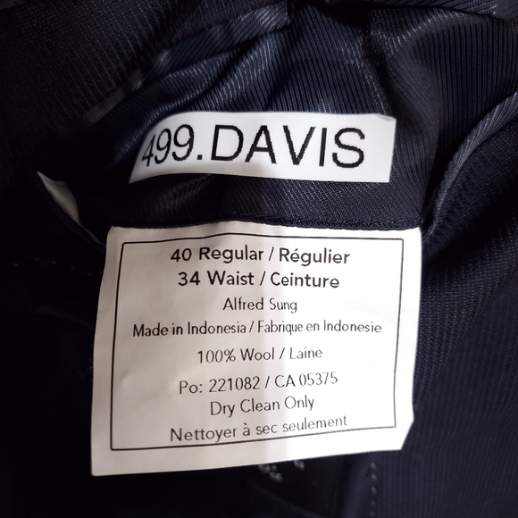 ALFRED Alfred Sung Pencil Stripe Suit - Picture 9 of 11